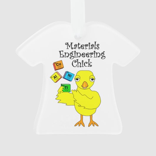 Materialen Engineering Chick Ornament (achterkant)