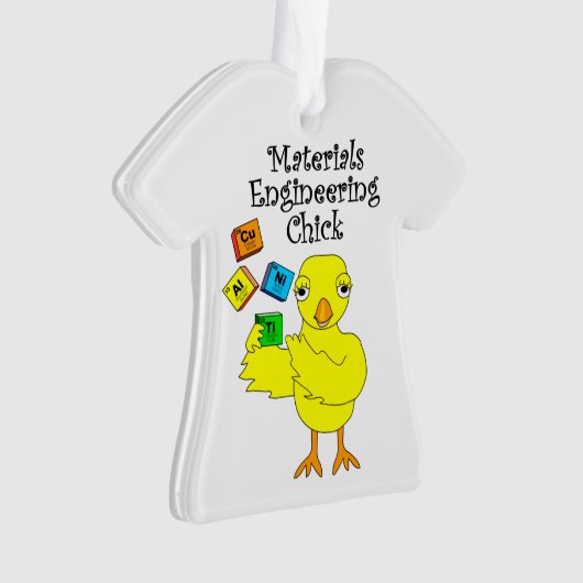 Materialen Engineering Chick Ornament (voorkant)