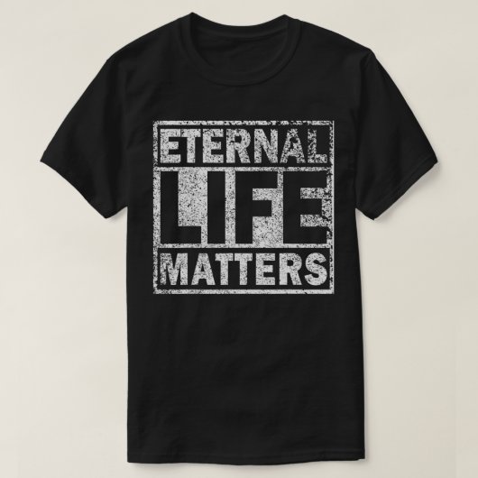 Materialen van het externe leven in nood t-shirt (Design voorkant)