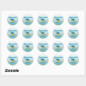 Materialistisch pluisje 3 ronde sticker (Vel)