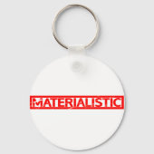 Materialistisch stempel sleutelhanger (Achterkant)