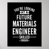 materials engineer gift poster (Voorkant)