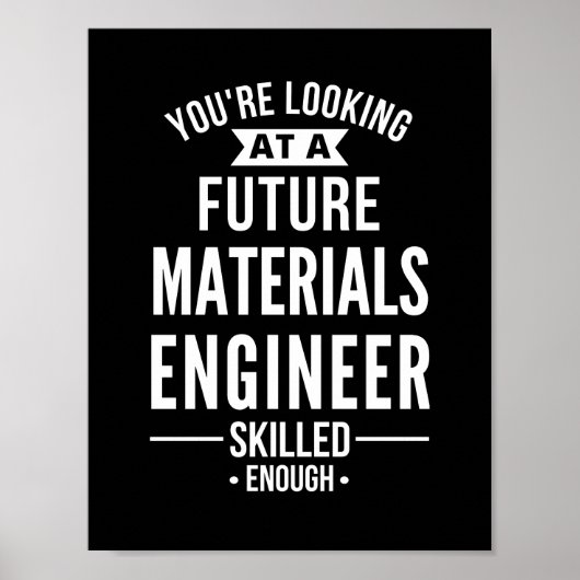 materials engineer gift poster (Voorkant)