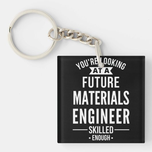 materials engineer gift sleutelhanger (Voorkant)