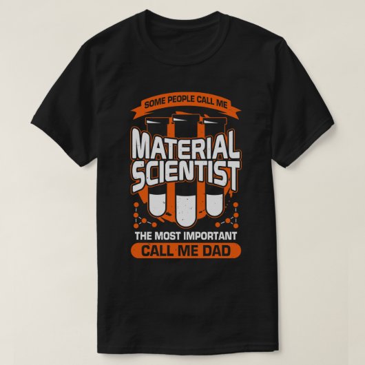 Materie Scientist Dad Father Gift T-shirt (Design voorkant)