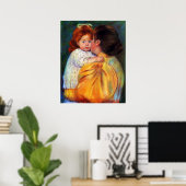 Maternal Kiss 1896, door Mary Stevenson Cassatt Poster (Thuiskantoor)