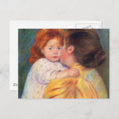 Maternal Kiss, Mary Cassatt Briefkaart (Voorkant / Achterkant)