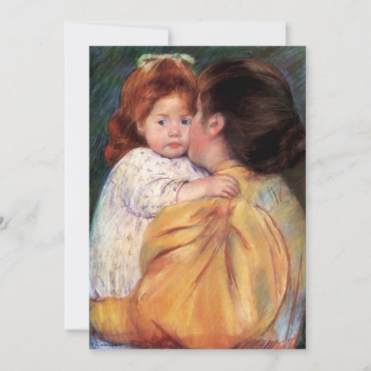 Maternal Kiss | Mary Cassatt Kaart (Voorkant)