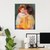 Maternal Kiss, Mary Cassatt Poster (Thuiskantoor)