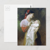Maternale bewondering door William Adolphe Bouguer Briefkaart (Voorkant / Achterkant)