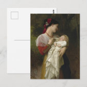 Maternale bewondering door William Bouguereau Briefkaart (Voorkant / Achterkant)