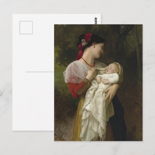 Maternale bewondering door William Bouguereau Briefkaart (Voorkant / Achterkant)