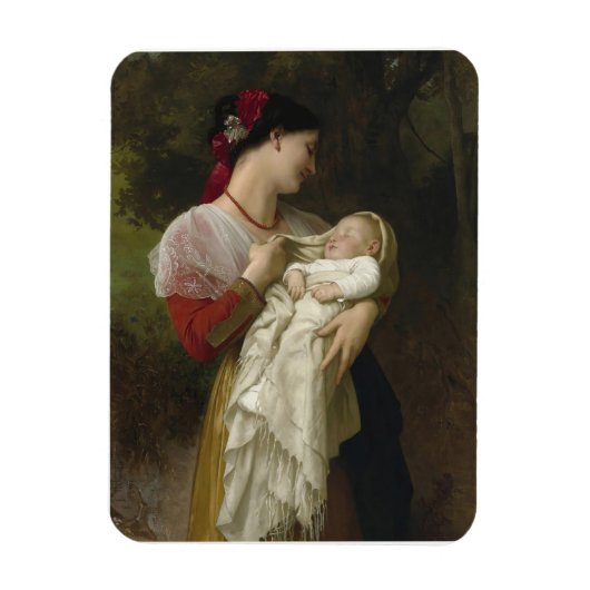 Maternale bewondering door William Bouguereau Magneet (Verticaal)