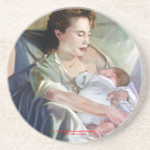 Maternidad/Maternidade/moederschap Zandsteen Onderzetter