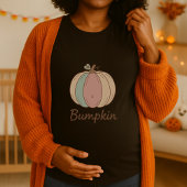 Maternity Baby Bump Pumpkin Pregnancy Halloween T-shirt