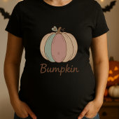 Maternity Baby Bump Pumpkin Pregnancy Halloween T-shirt