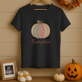 Maternity Baby Bump Pumpkin Pregnancy Halloween T-shirt