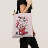 Maternity Baby's 1st Christmas Zwangerschap aangek Tote Bag (Dichtbij)