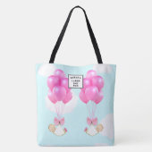 Maternity Hospital Meisje Tweeling Tote Bag (Achterkant)