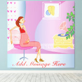 Maternity Mom Wrapped Canvas Afdruk (Insitu (Houten vloer))