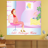Maternity Mom Wrapped Canvas Afdruk (Insitu (Woonkamer))
