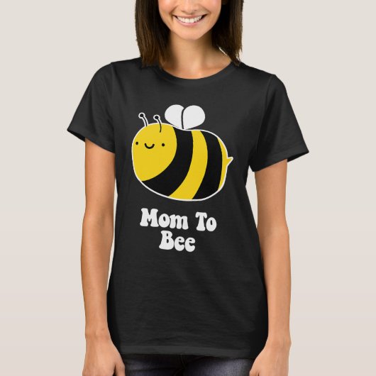 Maternity Pregnancy Bumble Bee MOM TO BEE T-shirt (Voorkant)
