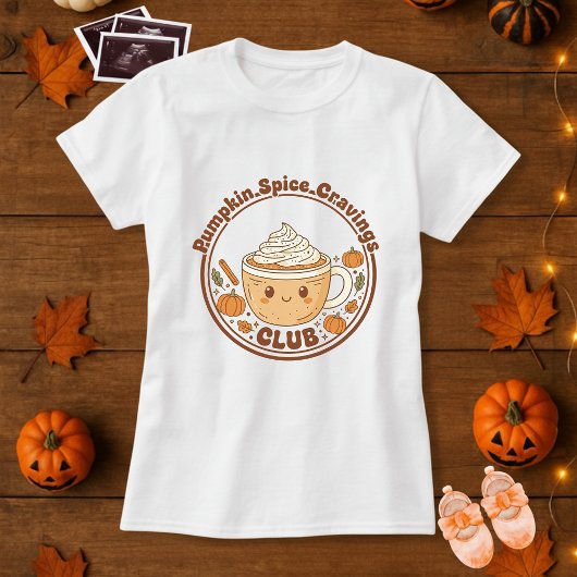Maternity Pumpkin Spice Cravings Club T-shirt