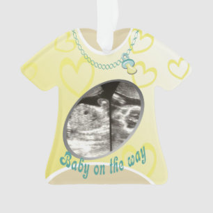 Maternity Shirt Baby aangekondigd Ornament