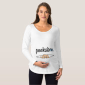 MATERNITY SHIRT "Cute PEEK-A-BOO Baby" (Voorkant volledig)