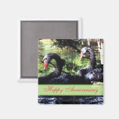 Mates for Life Black Swans Jubileum Magnet (Voorkant / Achterkant)