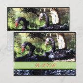 Mates for Life Black Swans Reply Kaart (Voorkant / Achterkant)