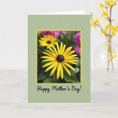 Matgele Kaart met Bloem (Gele Bloem)