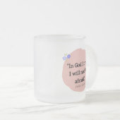 Matglas beker met Bijbelvers Koffiemok (Voorkant rechts)