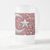 Matglas met Turkse kleuren ontwerp Bierpul (Voorkant rechts)