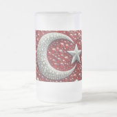 Matglas met Turkse kleuren ontwerp Bierpul (Center)