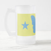 Matglas met vlag van Bady Bassit Bierpul (Links)