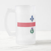 Matglas met vlag van Montreal Bierpul (Links)