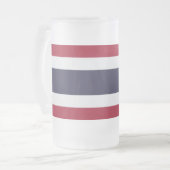 Matglas met vlag van Thailand Bierpul (Voorkant links)