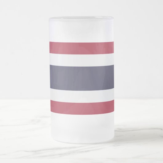 Matglas met vlag van Thailand Bierpul (Center)