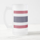 Matglas met vlag van Thailand Bierpul (Links)