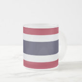 Matglas met vlag van Thailand Koffiemok (Voorkant rechts)
