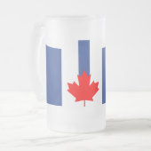 Matglas met vlag van Toronto, Canada Bierpul (Voorkant links)