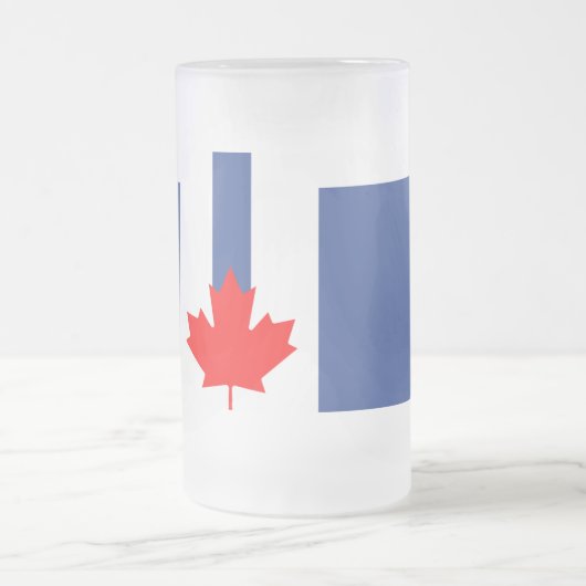 Matglas met vlag van Toronto, Canada Bierpul (Center)