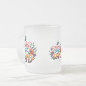 Matglas mok - 10 oz "Beste papa ter wereld" ontwer (Voorkant links)