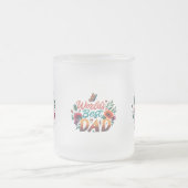 Matglas mok - 10 oz "Beste papa ter wereld" ontwer (Center)