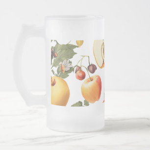 Matglas mok - Fruit waterkleurpatroon (475 ml)