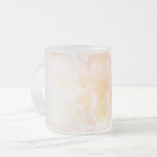 Matglas mok met een subtiele roze-oranje tint