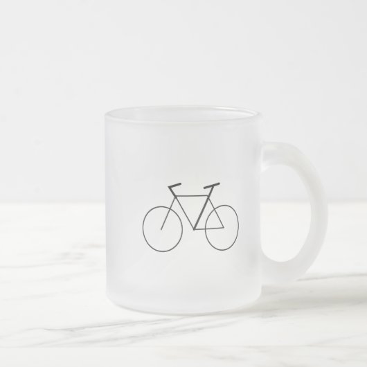 Matglas mok met schoon fietsontwerp (Rechts)