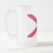 Matglas mok met vlag van Alabama, VS (Links)