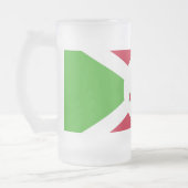 Matglas mok met vlag van Burundi (Links)